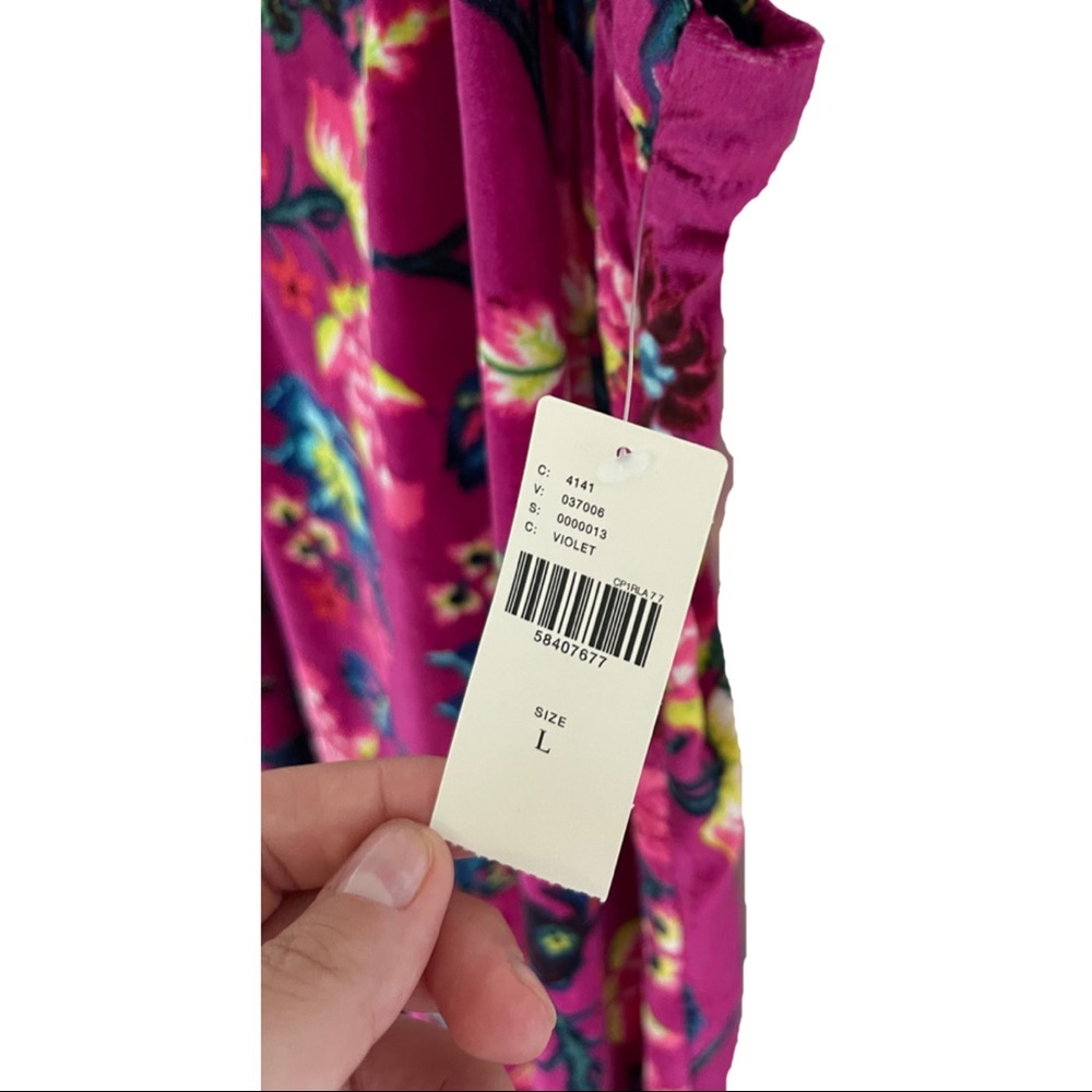 Anthropologie Women’s Shania Velvet Slip Mini Dress in Violet Size Large - Picture 4 of 7